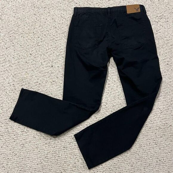 Men's American Eagle Outfitters AE Black Cotton Jeans Pants 32"x34" - Picture 4 of 7